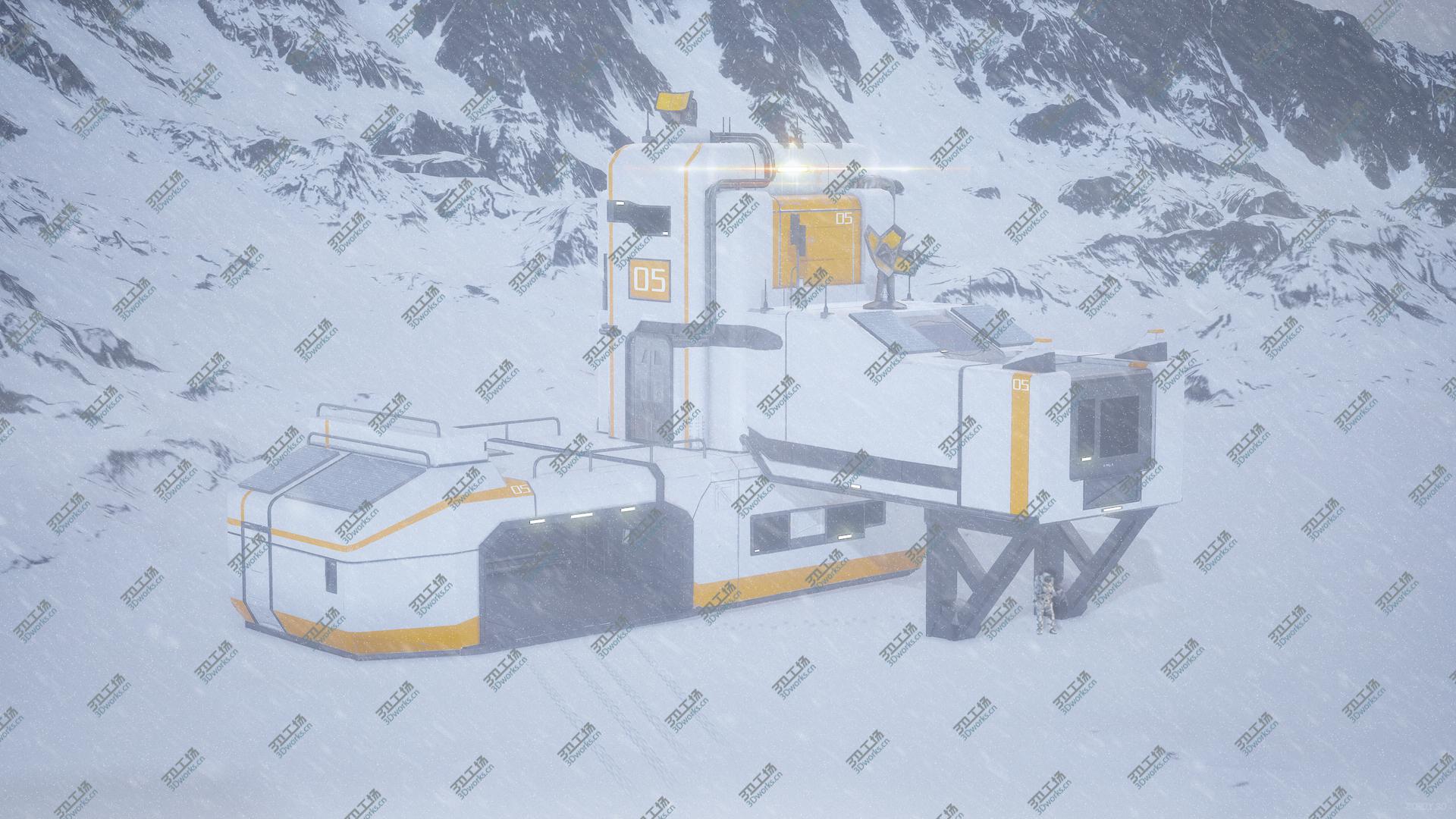 images/goods_img/202104091/Interplanetary Modular Sci-Fi Building With The Garage 3D model/3.jpg